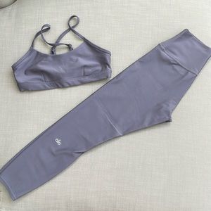 Alo ⅞ High-Waist Airlift Leggings and Airlift Intrigue Bra - Matching Set